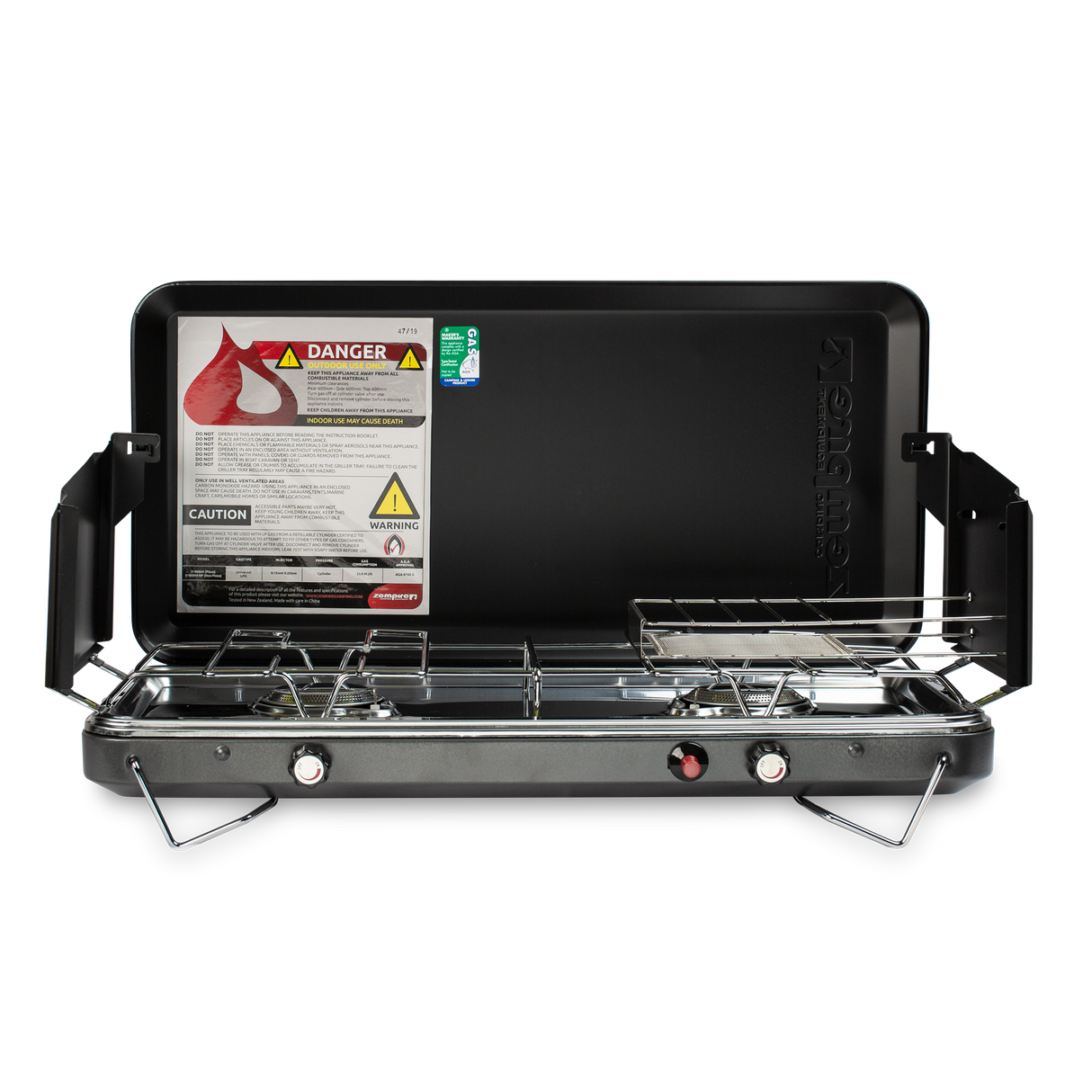 Zempire 2 Burner Deluxe Wide Stove