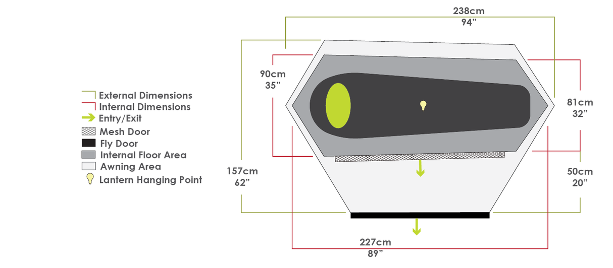 Zempire Mono 1 Person Dome Tent