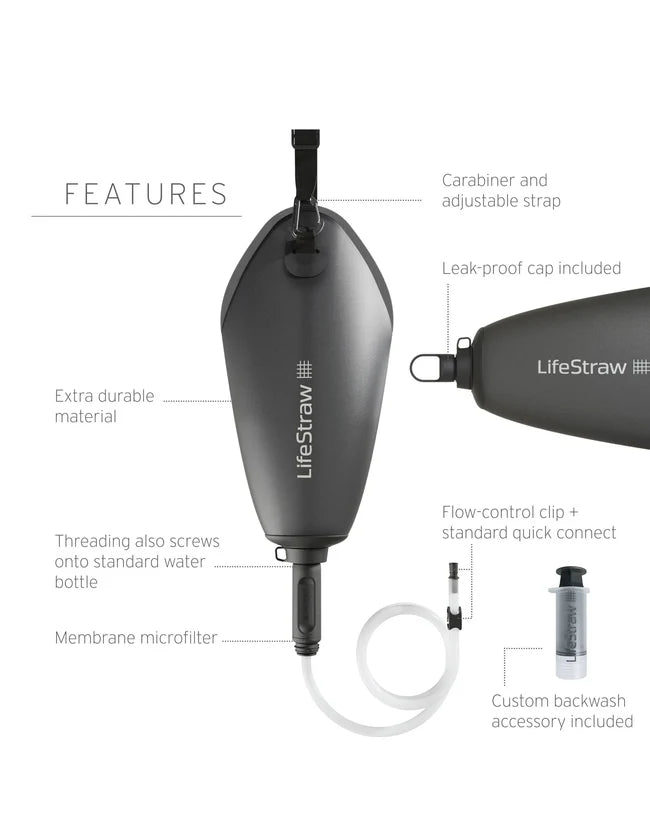 LifeStraw Peak Gravity Water Filter System - 3L