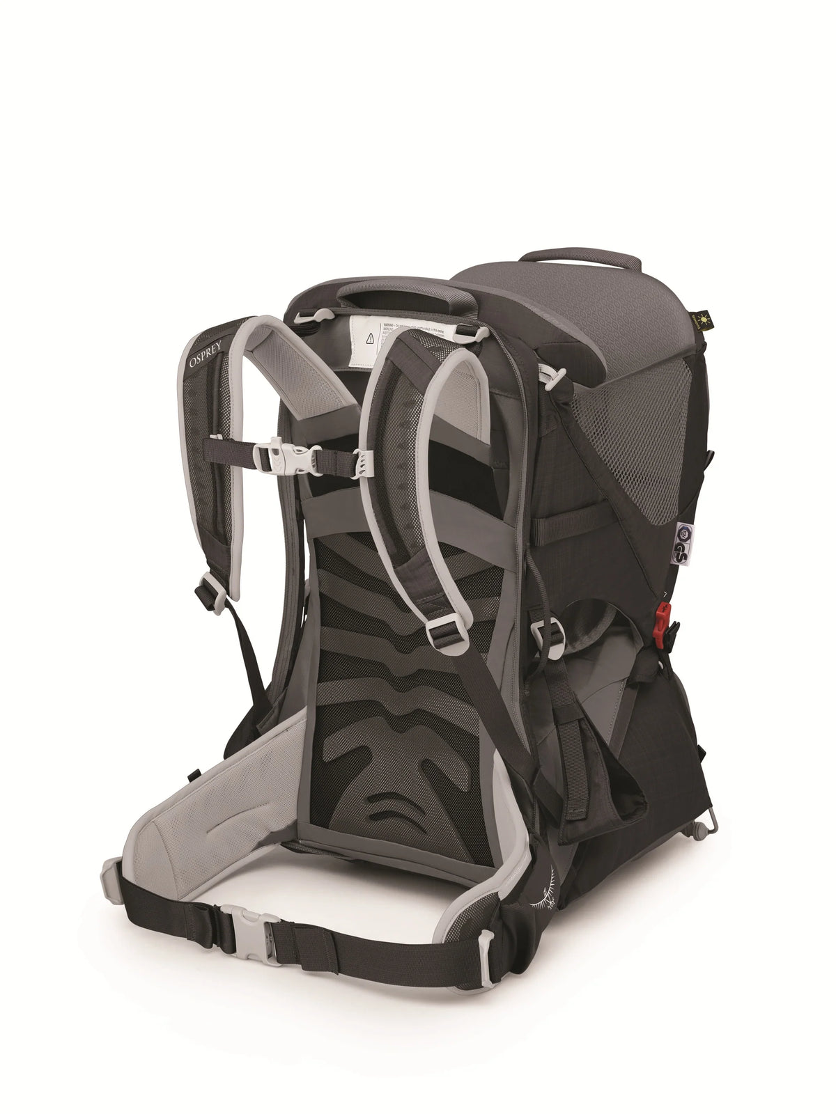 Osprey Poco LT Child Carrier in Black, harness and back panel