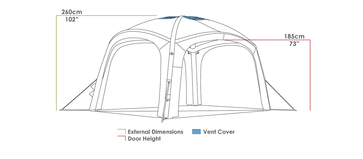 Zempire Roadiebase Air Shelter