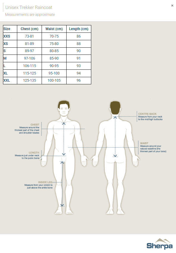 Sherpa Stay Dry Trekker Raincoat