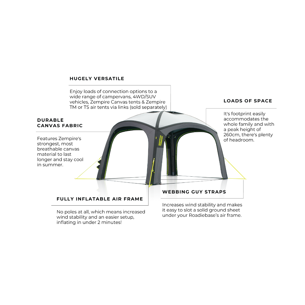 Zempire Roadiebase Air Shelter