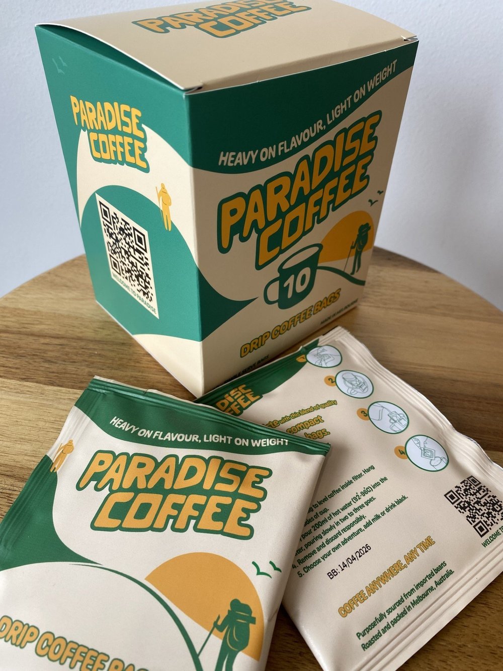 Paradise Coffee Drip Bags 10 Pack