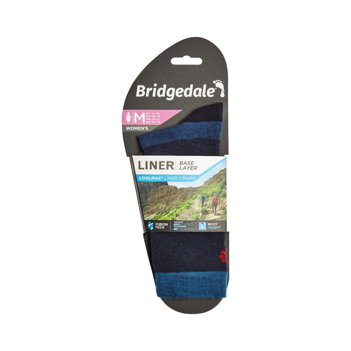 Bridgedale Base Layer Coolmax® Liner Twin Pack Women's