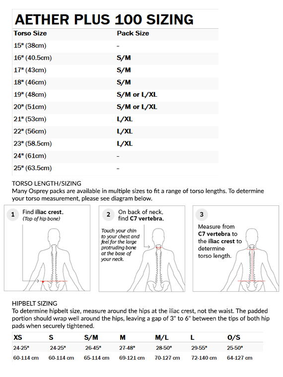 Osprey Aether Plus 100