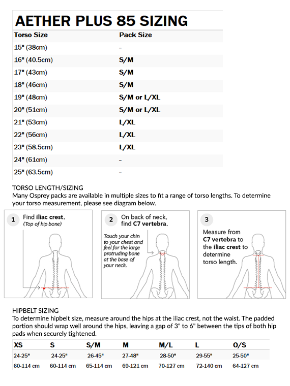Osprey Aether Plus 85