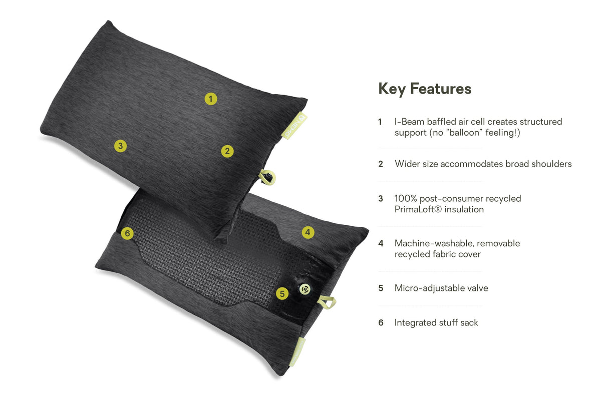 Nemo Fillo Elite Wide Ultralight Backpacking Pillow