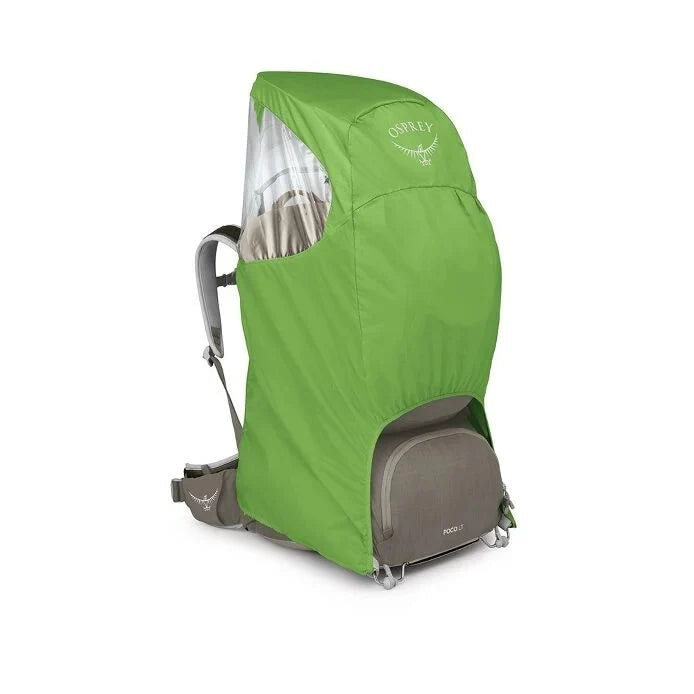 Osprey Poco LT Child Carrier, with rain cover fitted