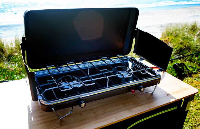 Zempire 2 Burner Deluxe Wide Stove