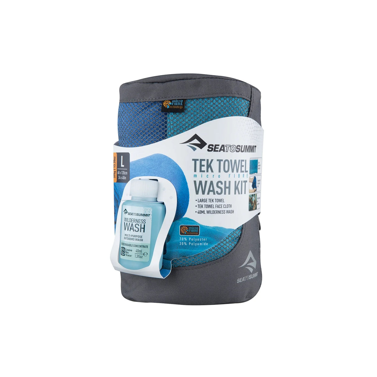 Sea to Summit Tek Towel Wash Kit - Clearance