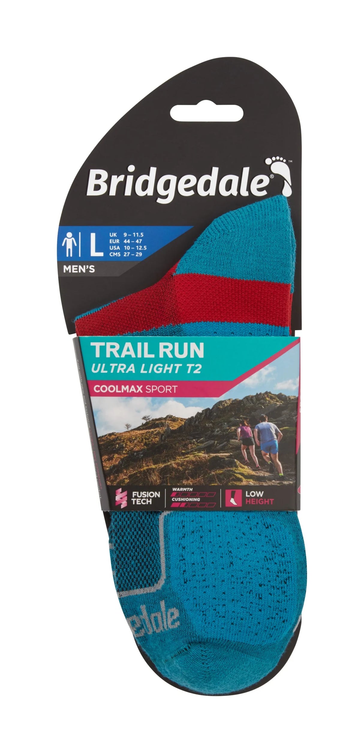 Bridgedale Trail Run Ultra Light T2 Coolmax Sport Low Men's