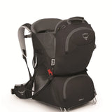 Osprey Poco LT Child Carrier in Black, three-quarter view