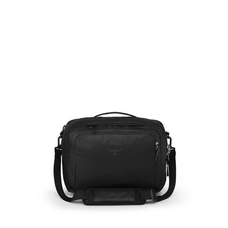 Osprey Transporter Carry-On Boarding Bag in Raven Black/Black, front view