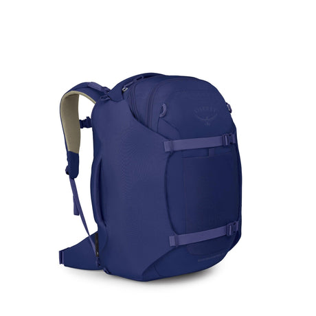 Osprey Sojourn Porter 46L travel pack in Deep Fig, three-quarter view