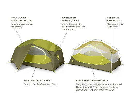 Nemo Aurora 2P Tent & Footprint