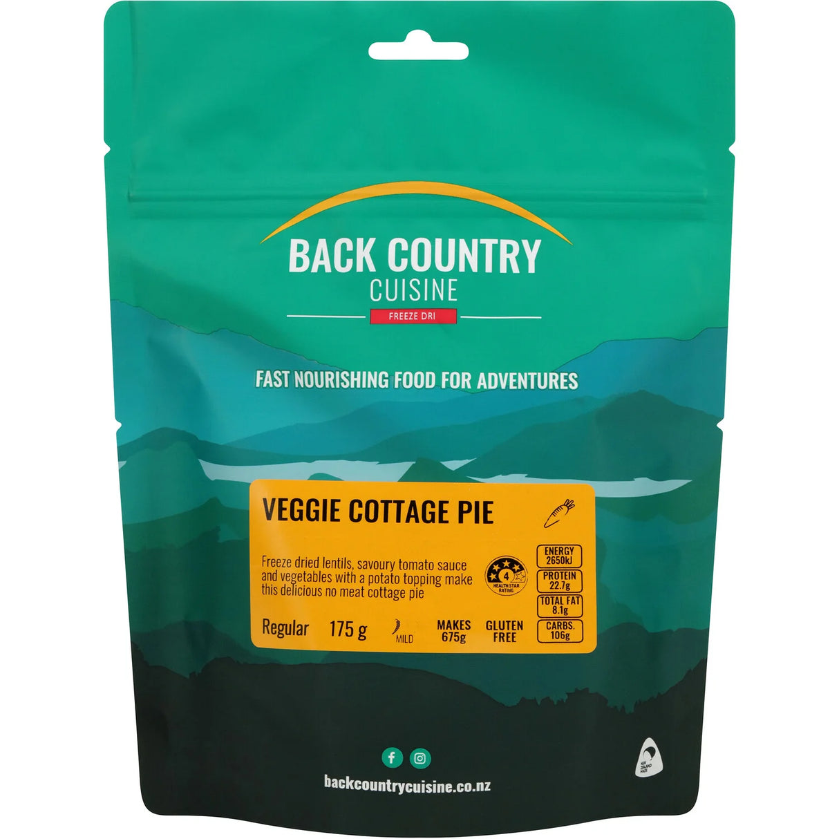 Back Country Cuisine Vegetarian Meals