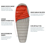Sea to Summit Flame Ultralight Women's Sleeping Bag Fm0 - Clearance