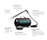 Nemo Helio Pressure Shower (Dark Verglas)